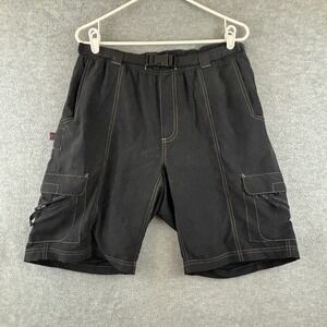 Giro Technical Gear Mens Large Black Cargo Mountain Bike Shorts Built In Belt